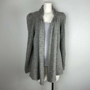 Anthropologie Meguro River Gray Heather Open Cardigan Sweater Size Large